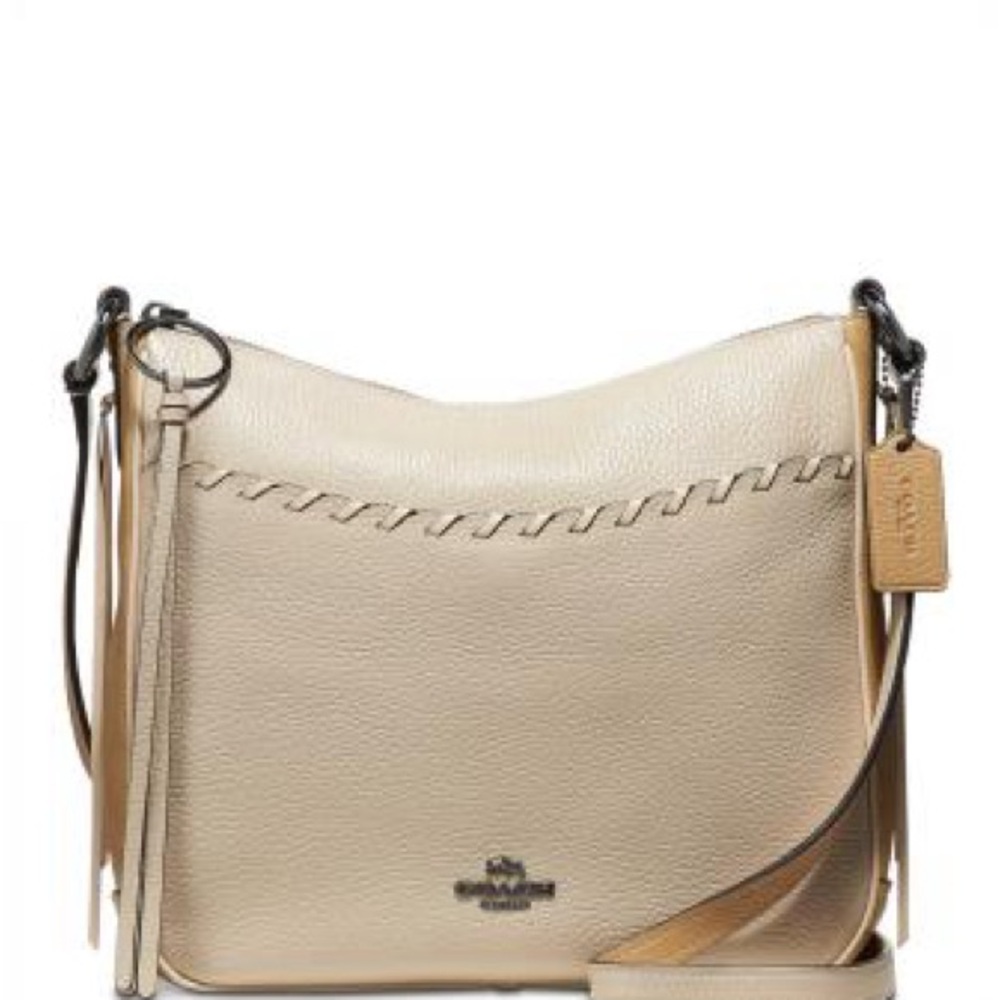 Coach Cream Whipstitch Shoulder Bag